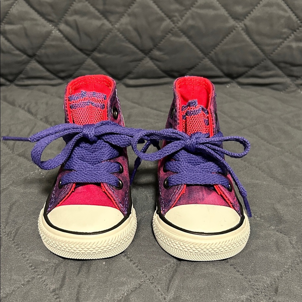 Converse Kids High-Top Sneakers - Red and Blue